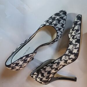 Anne Klein Houndstooth black & white heels, Size 7.5